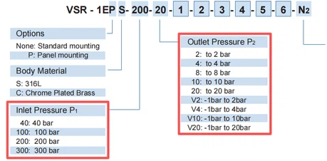 VIGOUR pressure regulator: VSR-1 VIGOUR pressure regulator: VSR-1